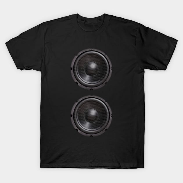 Music - Speakers T-Shirt by Design By Leo